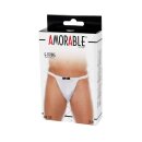 Amorable by Rimba Dress suit styled thong One Size White / Black