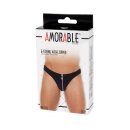 Amorable by Rimba Thong with zipper One Size Black