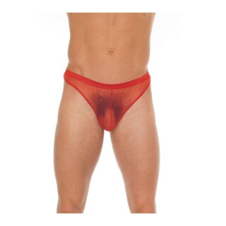 Amorable by Rimba Transparent thong One Size Red