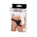 Amorable by Rimba Transparent thong with spout One Size Black