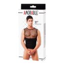 Amorable by Rimba Tank top with fishnet M/L Black
