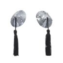 Amorable by Rimba Nipple Covers with Fringes Silver