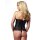 Amorable by Rimba Laced corset with G-string Black S