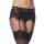 Amorable Garter Belt with G-String and Stockings Black One Size