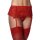 Amorable Garter Belt with G-String and Stockings Red One Size