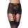 Amorable Garter Belt with G-String and Stockings Black L-XL