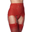 Amorable Garter Belt with G-String and Stockings Red L-XL