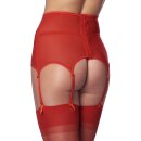 Amorable Garter Belt with G-String and Stockings Red L-XL