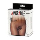 Amorable Strapless Thong Black Red One Size