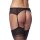 Amorable Garter Belt with Thong and Stockings Black One Size