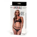 Amorable Set aus BH und Höschen Schwarz S-M