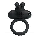 Crazy Bull Eudora Penisring mit Vibration Schwarz Ø 2,5 cm