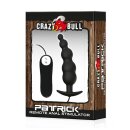 Crazy Bull Patrick vibrating Analplug Analrod Black
