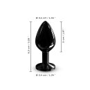 DORCEL Diamond Plug Size M - Black 3.4 cm