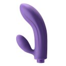 Dorr Fulfilled Vibrator mit austauschbaren Aufsätzen Lila