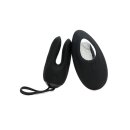 Dorr Ozzy Rabbit Vibrating Egg and Lay-On Vibrator Black 8 cm Ø 3.7 cm