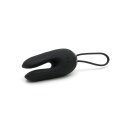 Dorr Ozzy Rabbit Vibrating Egg and Lay-On Vibrator Black 8 cm Ø 3.7 cm