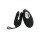 Dorr Ozzy Rabbit Vibrating Egg and Lay-On Vibrator Black 8 cm Ø 3.7 cm