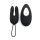 Dorr Ozzy Rabbit Vibrating Egg and Lay-On Vibrator Black 8 cm Ø 3.7 cm
