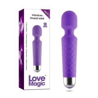 Love Magic IWand Mini Wand Vibrator 20 cm Lila