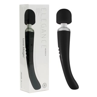 Love Magic Elegance Recharge Vibrator 29,3 cm Schwarz