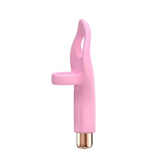 Love to Love Vibrating Tickle Me Finger Vibrator Pink
