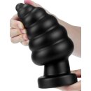 LoveToy King Size Vibrating Anal Cracker 7" / 18 cm Black