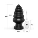 LoveToy King Size Vibrating Anal Cracker 7" / 18 cm Black