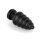 LoveToy King Size Vibrating Anal Cracker 7" / 18 cm Black