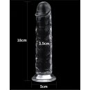 LoveToy Flawless Clear Dildo 7"/ 18 cm Transparant