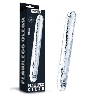 LoveToy Flawless Clear Double Dildo 12" / 30 cm Transparant