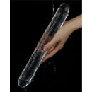 LoveToy Flawless Clear Double Dildo 12" / 30 cm Transparant