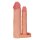 LoveToy Pleasure X Tender Double Penis Sleeve + 2" / 5 cm Nude