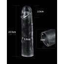 LoveToy Flawless Clear Penis Sleeve + 1" / 2.5 cm Transparant