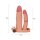 LoveToy Pleasure X Tender Vibrating Double Penis Sleeve + 2" /  5 cm Nude