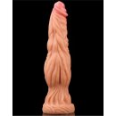LoveToy Dildo met Aderen 9.5" / 24,5 cm Nude