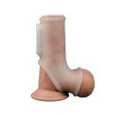 LoveToy Silk Knights Ring Vibrating Penis Sleeve White