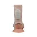 LoveToy Wave Knights Ring Vibrating Penis Sleeve White