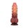 LoveToy - Extreme Dildo with Rope Pattern 24 cm - Brown & Nude
