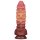 LoveToy - Extreme Dildo with Rope Pattern 26.5 cm - Brown & Nude