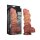 LoveToy - Extreme Dildo with Rope Pattern 26.5 cm - Brown & Nude