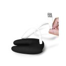 LoveToy O-Sensual Rapture Twin Clitoral or Nipple Vibrator Black