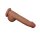 LoveToy - Sliding Skin Dildo 29 cm - Brown