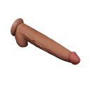 LoveToy - Sliding Skin Dildo 34 cm - Brown