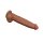 LoveToy - Sliding Skin Dildo 34 cm - Brown