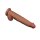 LoveToy - Sliding Skin Dildo 34 cm - Brown
