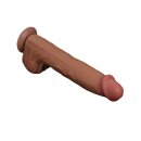 LoveToy - Sliding Skin Dildo 36 cm - Brown