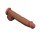 LoveToy - Sliding Skin Dildo 36 cm - Brown