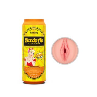 LoveToy - Pleasure Brew Blonde Ale Vagina Masturbator - Nude & Yellow