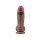 LoveToy Dual Layered Silicone Dildo XXL 28 cm (Ø7.4 cm) Brown